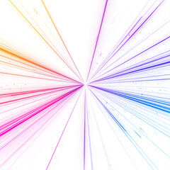 Dynamic road with glowing car trails and streaks of neon light.