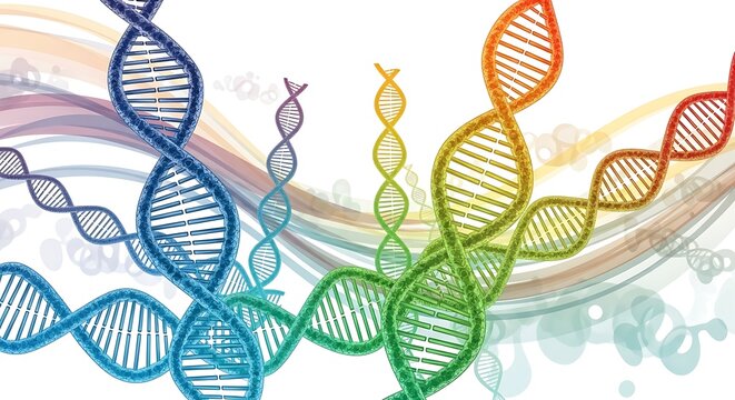 Colorful DNA Strands. (1)