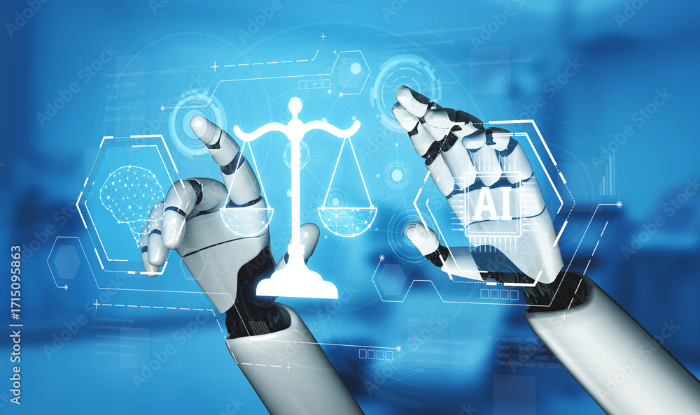 Poster AI ethics ensures fairness, transparency, and responsibility in intelligent systems, guiding safe and trusted AI integration in society. Artificial intelligence spline