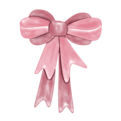 pink ribbon bow