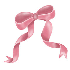pink ribbon bow