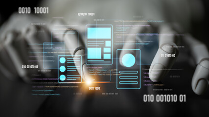 AI designing UI UX interface, optimizing application layout, reviewing structure, and aligning code functionality with visual design components and user experience goals. Latch