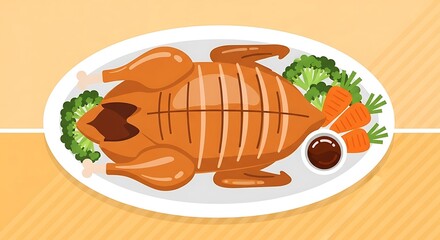 Roasted Chicken Plate.