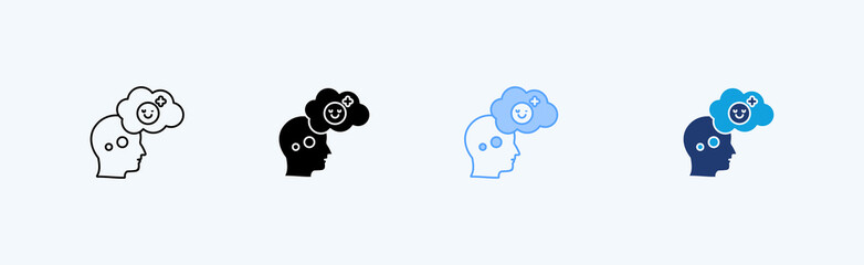 Positive Thinking Outline Icon
