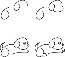 How to Draw a Dog Easy Step by Step Drawing Tutorial for Kids