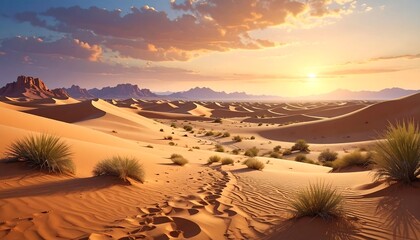 Golden Hour Desert Majesty