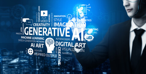 A visually engaging representation highlighting the intersection of generative AI, creativity, and digital art, showcasing innovative technology and artistic expression. Tessel