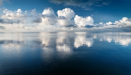Fototapeta premium Sky Reflection In North Sea Water