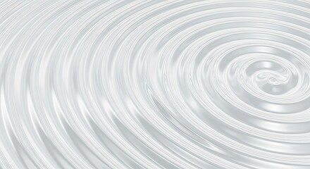 Abstract Circular Swirls in Light Gray Tones.