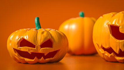 The Pumpkin Jack for Halloween or Holiday concept  3d Rendering.