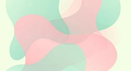Abstract pastel shapes background design for modern art and creative projects.