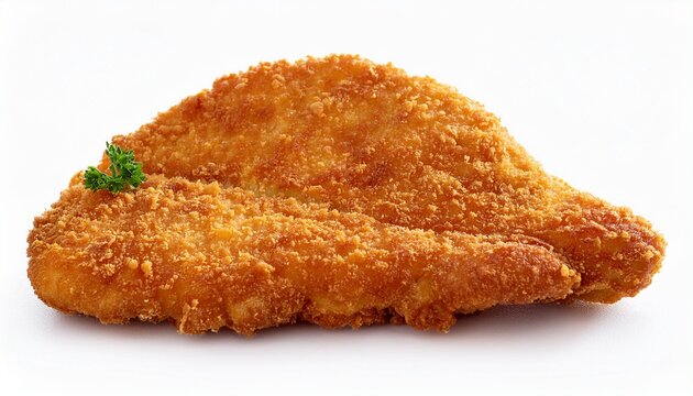 Isolated Breaded Schnitzel