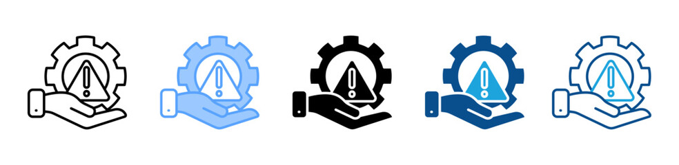 Obraz premium Incident Handling icon sheet multiple style collection