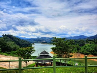 lake in the mountains, southern Thailand 