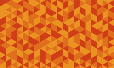 Fondo naranja abstracto con patrón geométrico.