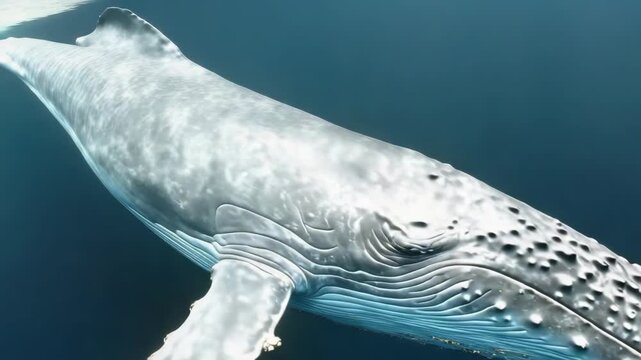Humpback whale underwater