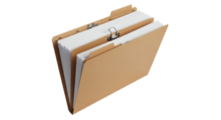 Brown Manilla Classification Folder for Legal and Project Documents. clipping path, Business concept, PNG, graphic resources.
