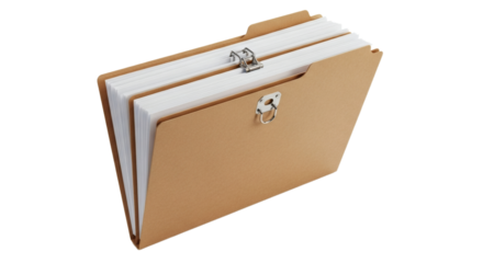 Brown Manilla Classification Folder for Legal and Project Documents. clipping path, Business concept, PNG, graphic resources.