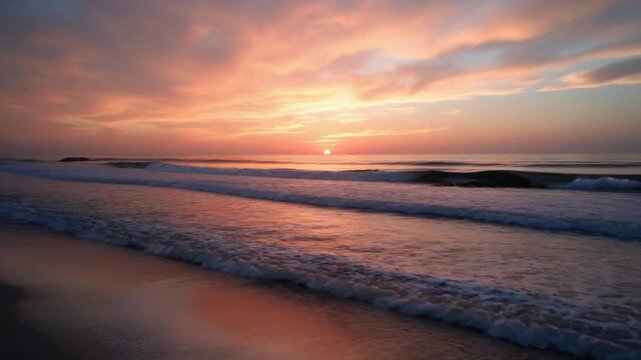Serene Sunset Over the Ocean