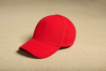 baseball, cap, red, blank, no logo, hat, background, plain, neutral,