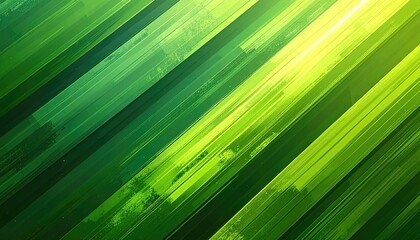 Abstract Green and Yellow Diagonal Stripes Background