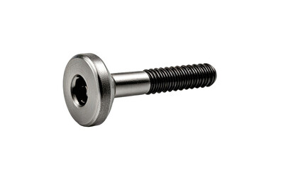 Close-up of a metal bolt with a large, flat head