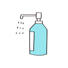 消毒液のイラスト