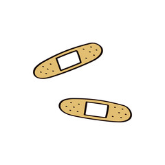 絆創膏のイラスト