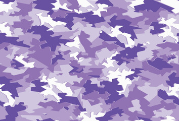 seamless camouflage pattern with purple color