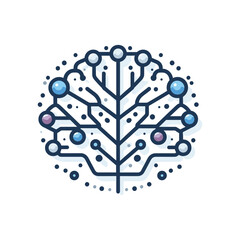 Abstract illustration of a circuit tree design