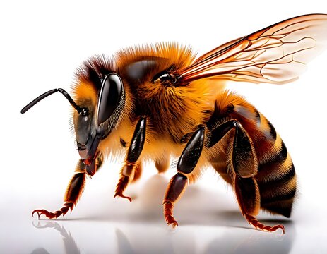 Close-up of a honeybee