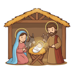 Advent Sunday Isolated Cartoon Vector And Christmas Tree