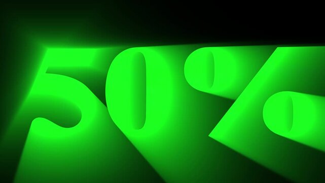 3D 50% Discount Coupon. Sale offer price sign. 50% Sale tags set vector badges template. Special offer symbol. 50% Discount promotion. Discount badge shape. Vector illustration design 4k