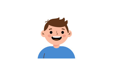 Simple cartoon illustration of a small blue house with a green roof.