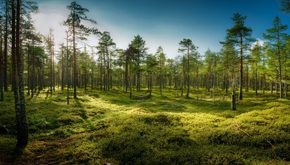 Obraz premium Forest North Gotland Sweden