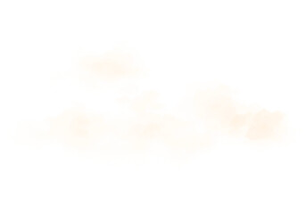 Fototapeta premium Fluffy Sunset Cloud Smoke Png Effect