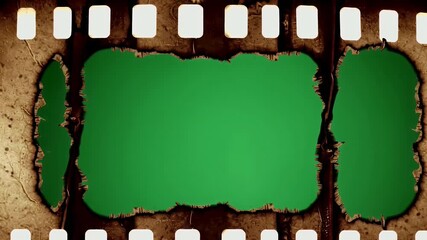 Vintage Film Strip Frame with Blank Space for Text or Images with ai generated