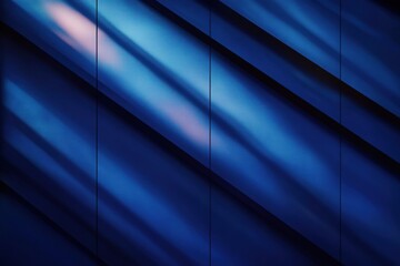 abstract blue panels with diagonal shadows creating a pattern and gradient lighting effect