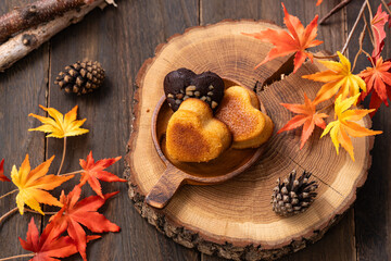 ハートの形の焼菓子