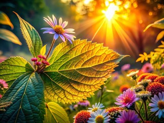 Serene Nature Portrait: Vibrant Colors & Intricate Details