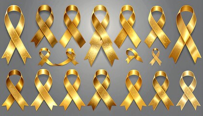 Gold ribbons collection