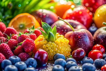 Vibrant Fresh Produce:  A Symphony of Colors and Textures