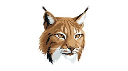 Obraz premium head of a cat logo on white background