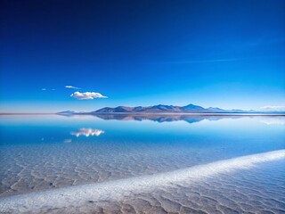 Serene Salt Flat Reflections: Peaceful Landscape Photography