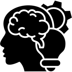 Critical Thinking glyph icon