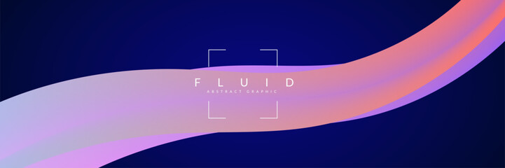 3d Gradient Shape. Beautiful Abstract Liquid Fluid Background. Color Design For Creative Bg. Trendy Vector Swirl With A Minimal Bright Palette. Blue And Purple 3d Gradient Shape.