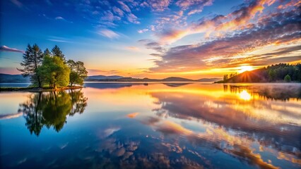Still Water, Deep Reflection: A Contemplative Image of Patience