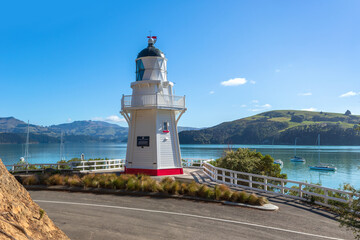 Akaroa, historic wooden lighthouse