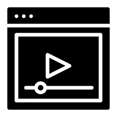 Fototapeta premium video tutorial icon
