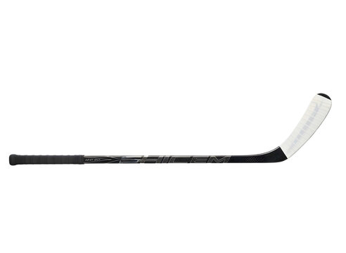 Wooden ice hockey stick isolated on transparent background for sports equipment